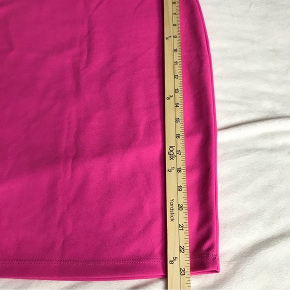 Event Pencil Skirt Women’s Size XS Color Pink Pull On knee length Pre owned - Picture 6 of 11